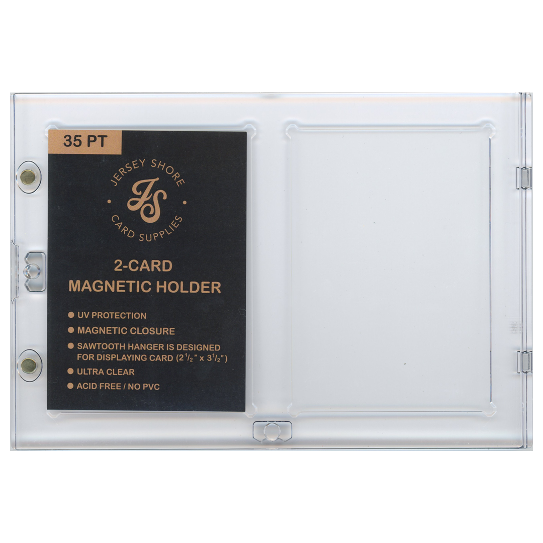 2 Card Display One Touch Magnetic Holder